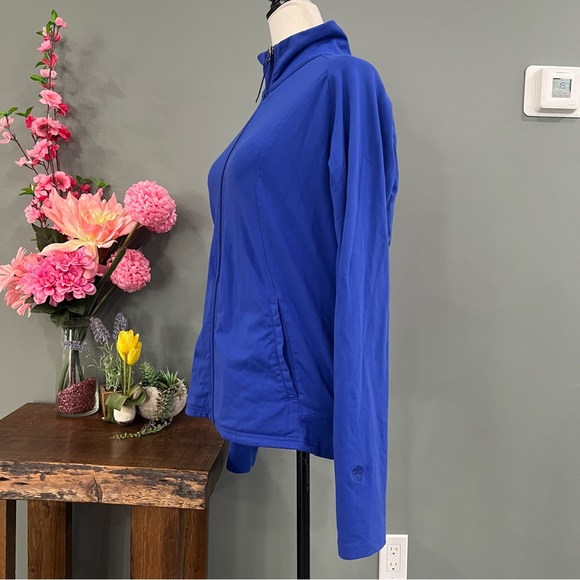 Tuff Athletics Blue Cowl Neck Sweater Lightweight Design - Picture 6 of 14